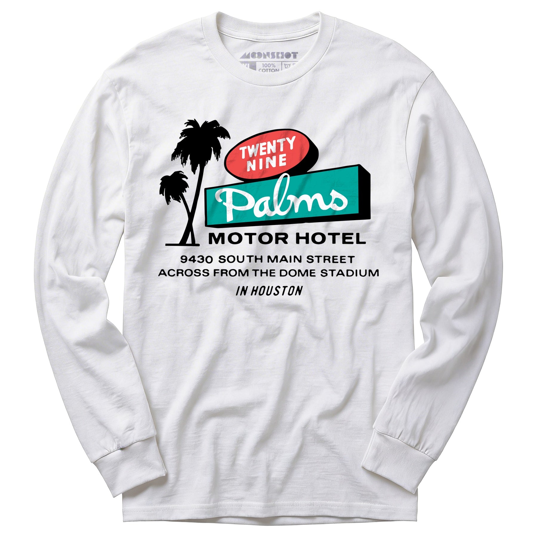 Twenty Nine Palms Motor Hotel - Houston, TX - Long Sleeve T-Shirt
