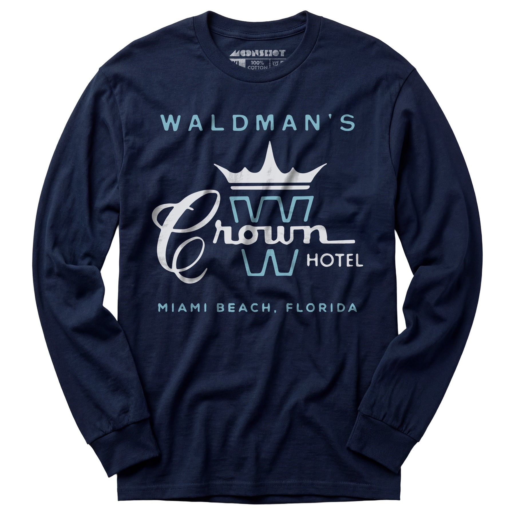 Waldman's Crown Hotel - Miami, FL - Vintage Hotel - Long Sleeve T-Shirt