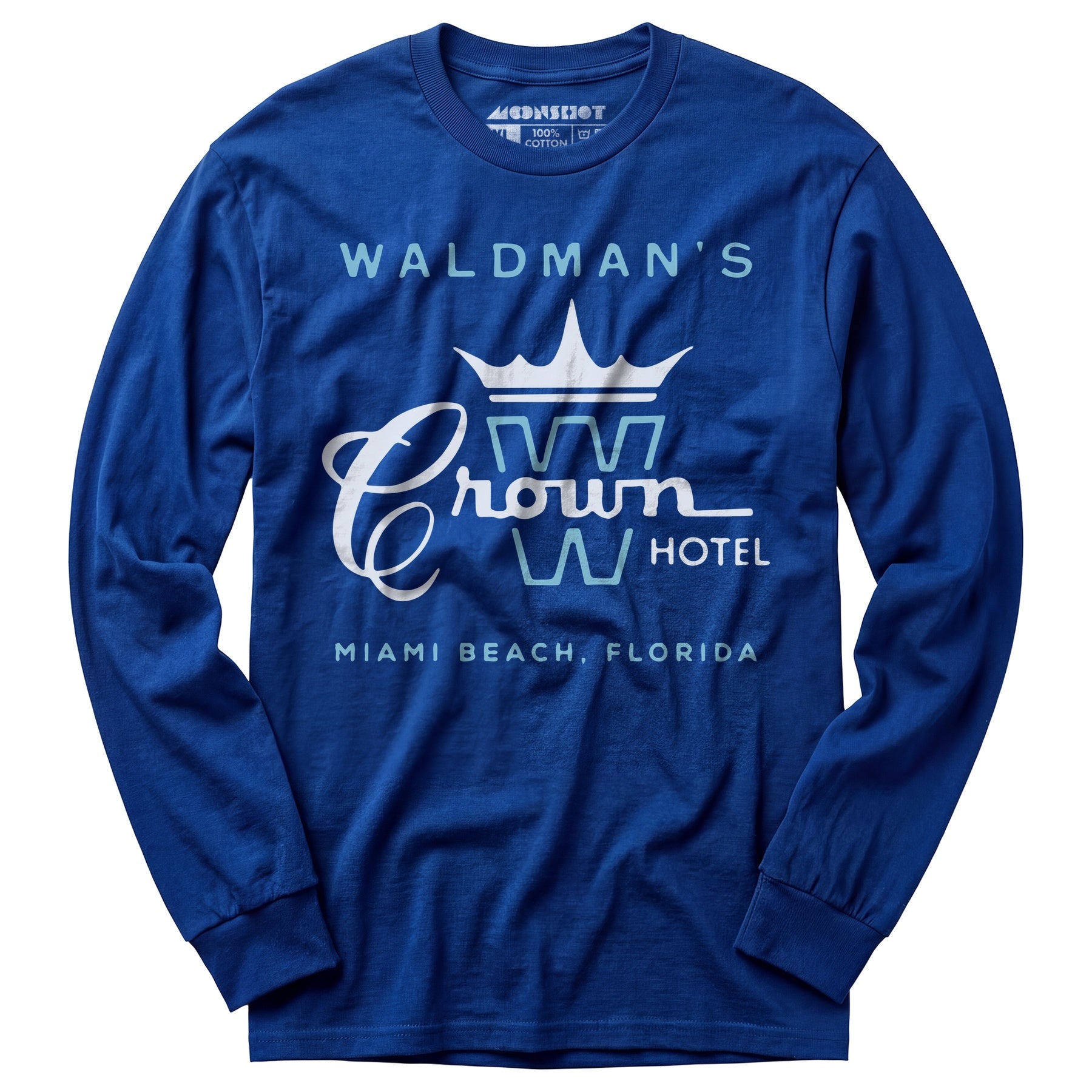Waldman's Crown Hotel - Miami, FL - Vintage Hotel - Long Sleeve T-Shirt