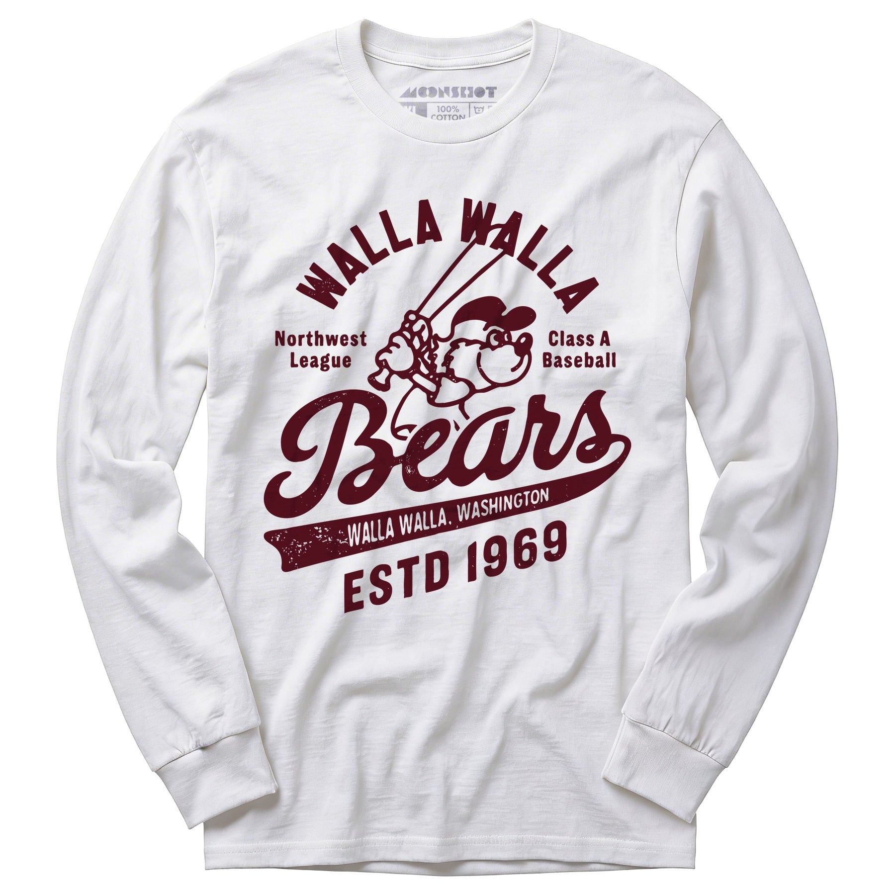 Walla Walla Bears - Washington - Vintage Defunct Baseball Teams - Long Sleeve T-Shirt