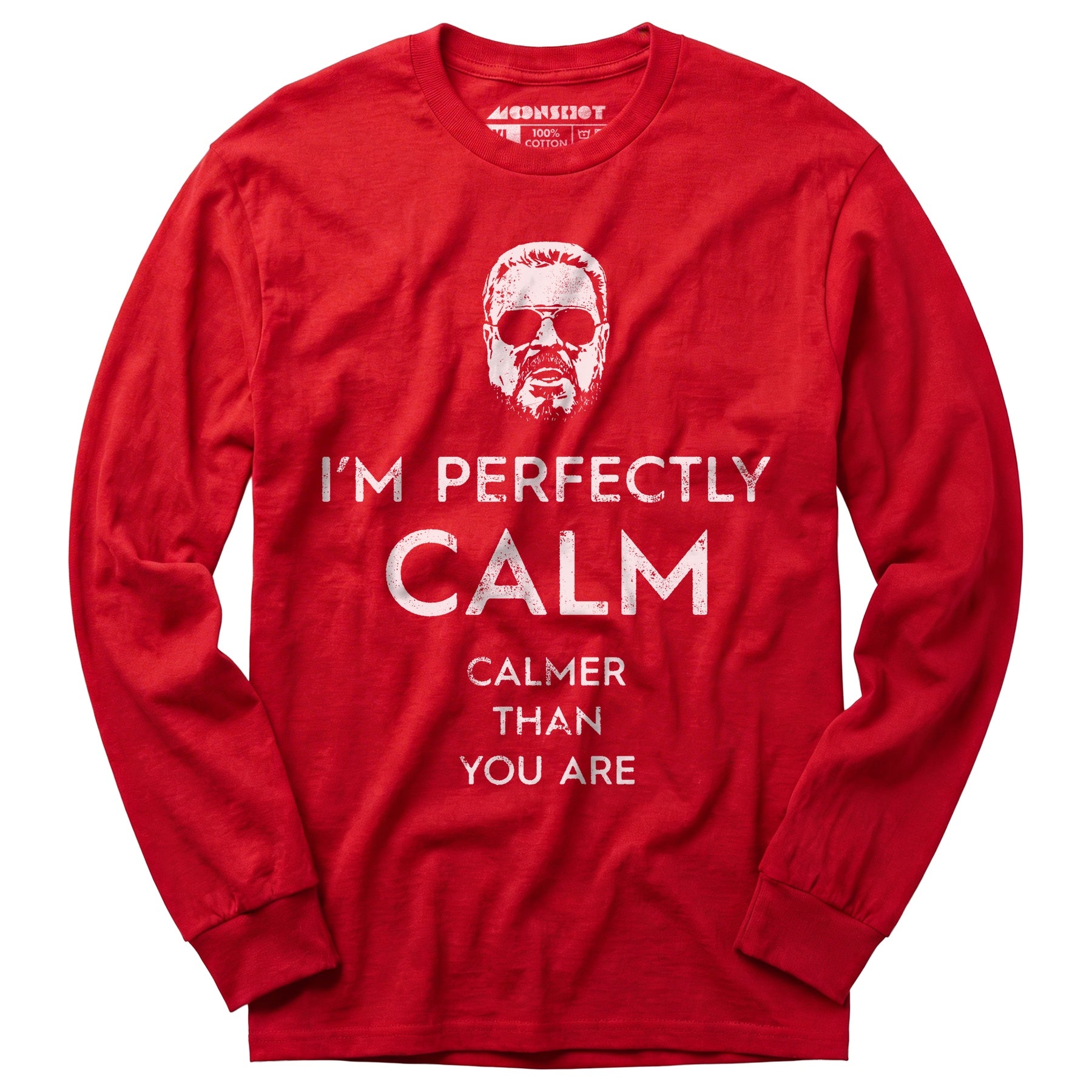 Walter Sobchak - Calmer Than You Are - Long Sleeve T-Shirt