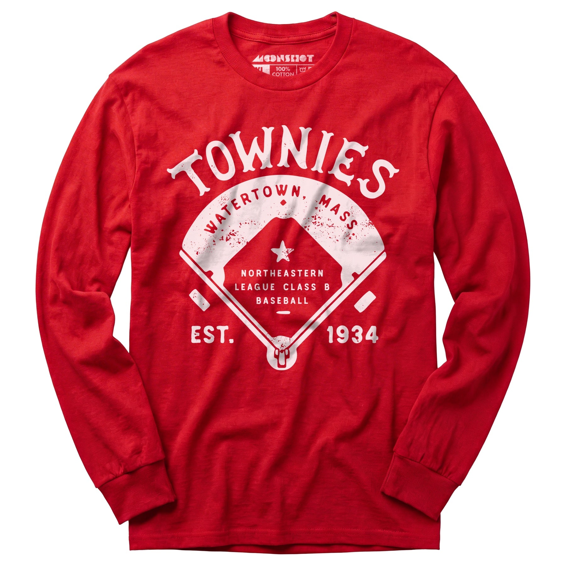 Watertown Townies - Massachusetts - Vintage Defunct Baseball Teams - Long Sleeve T-Shirt