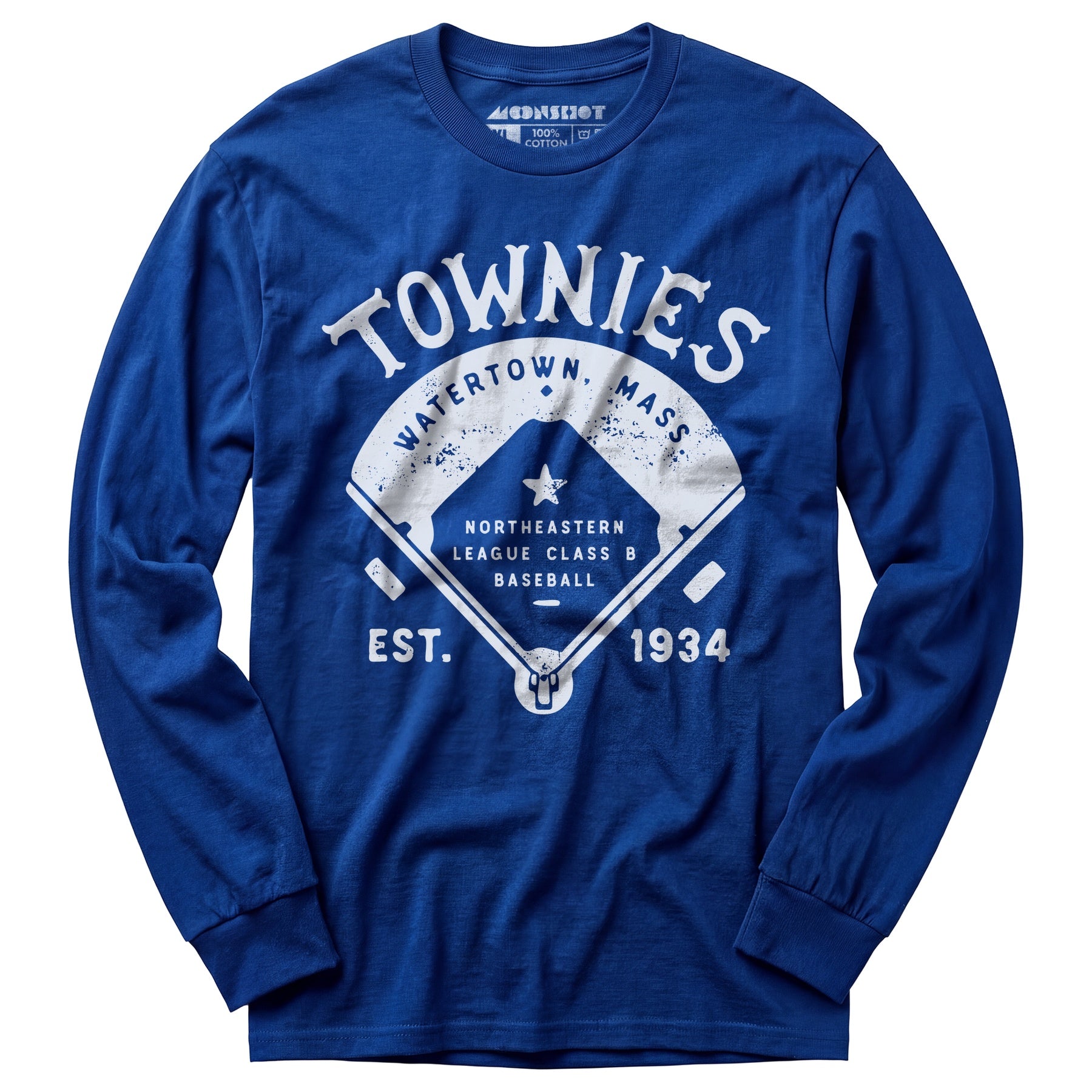 Watertown Townies - Massachusetts - Vintage Defunct Baseball Teams - Long Sleeve T-Shirt