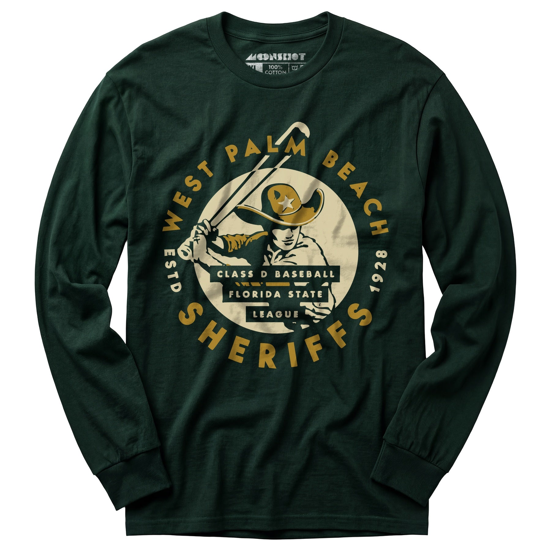 West Palm Beach Sheriffs - Florida - Vintage Defunct Baseball Teams - Long Sleeve T-Shirt