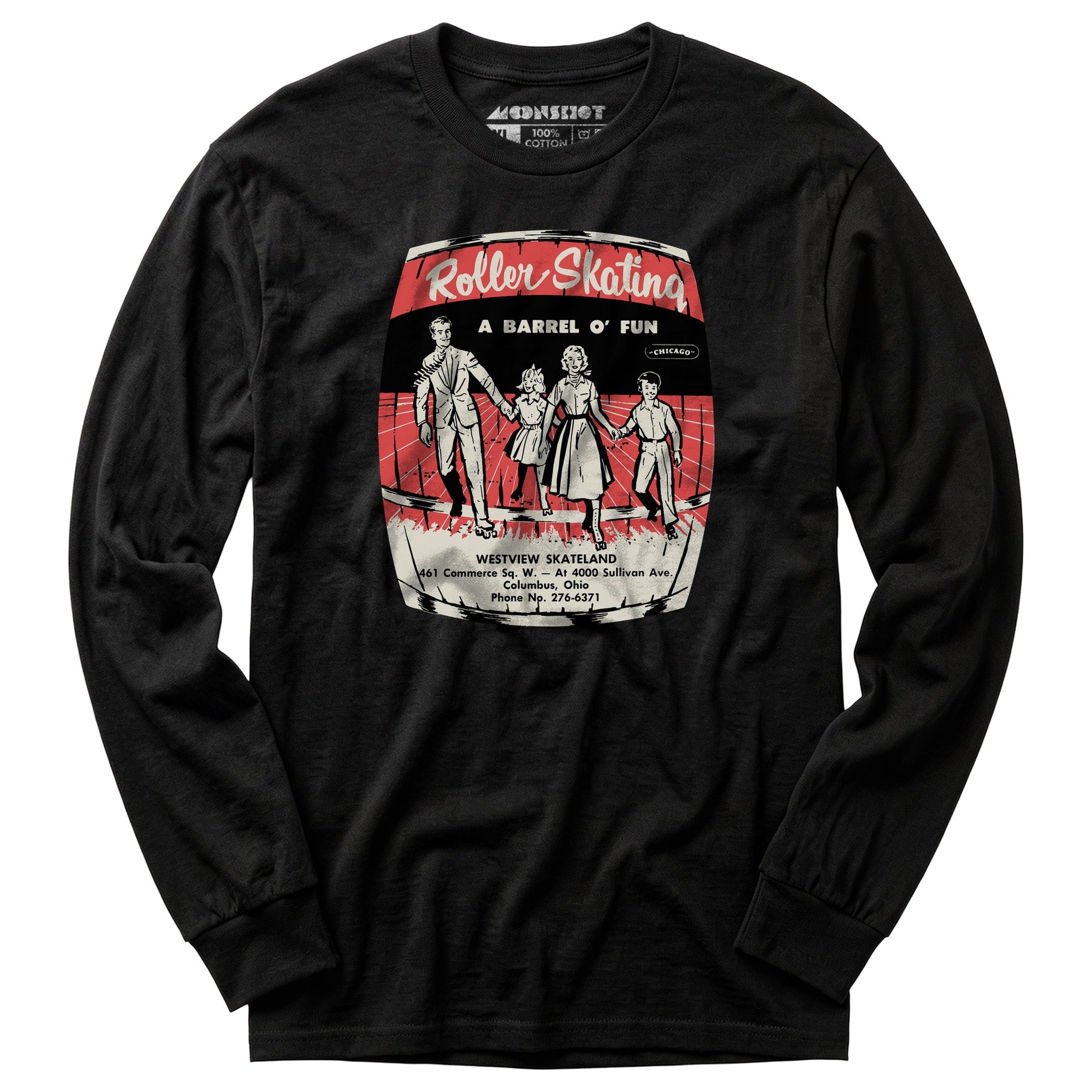 Westview Skateland - Columbus, OH - Vintage Roller Rink - Long Sleeve T-Shirt