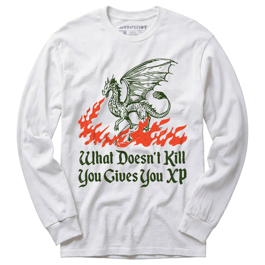 What Doesn't Kill You Gives You XP - Long Sleeve T-Shirt