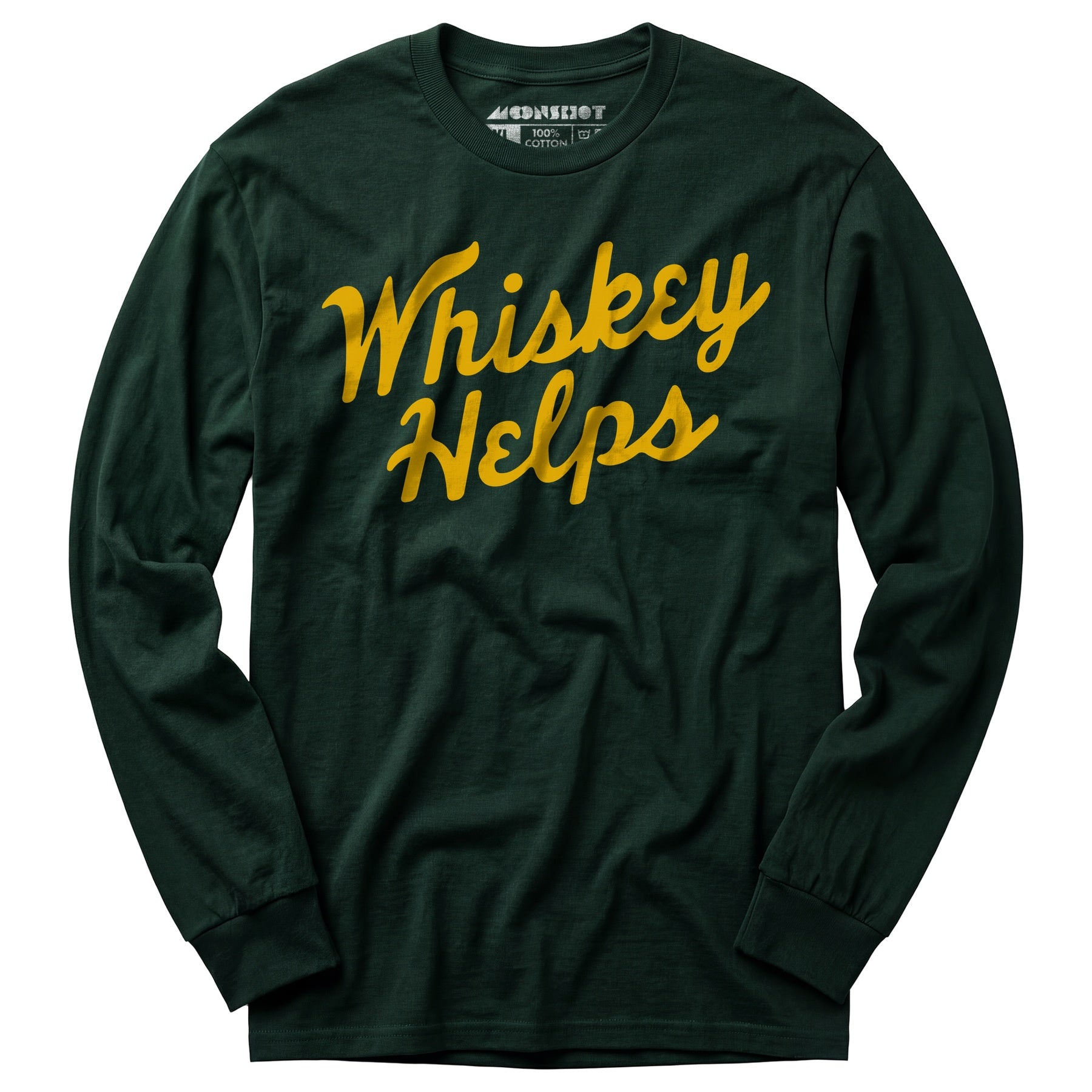 Whiskey Helps - Long Sleeve T-Shirt
