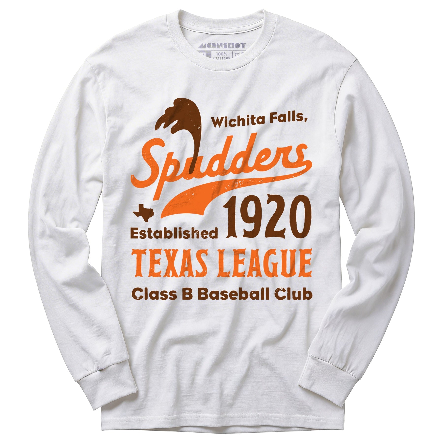 Wichita Falls Spudders - Texas - Vintage Defunct Baseball Teams - Long Sleeve T-Shirt
