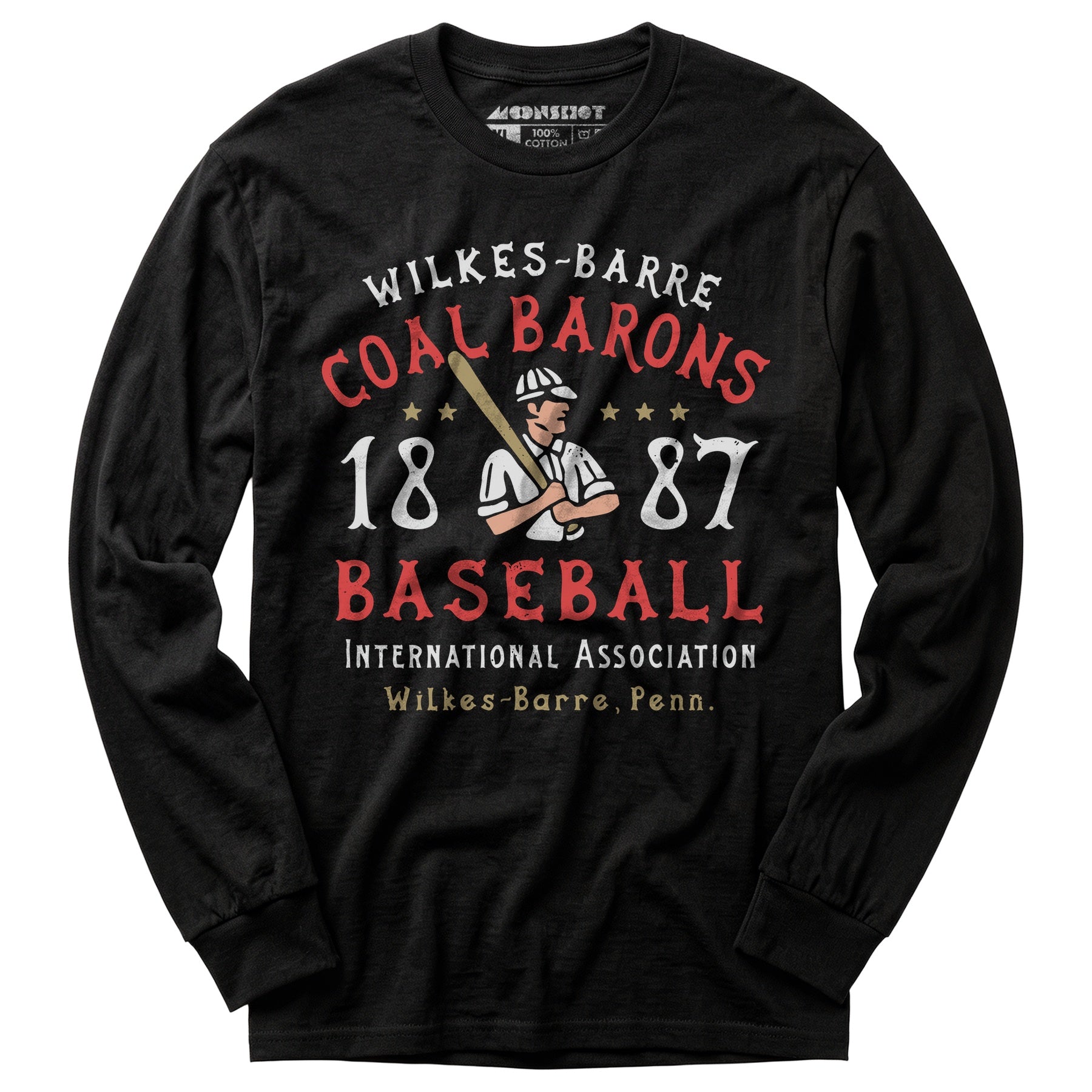 Wilkes-Barre Coal Barons - Pennsylvania - Vintage Defunct Baseball Teams - Long Sleeve T-Shirt