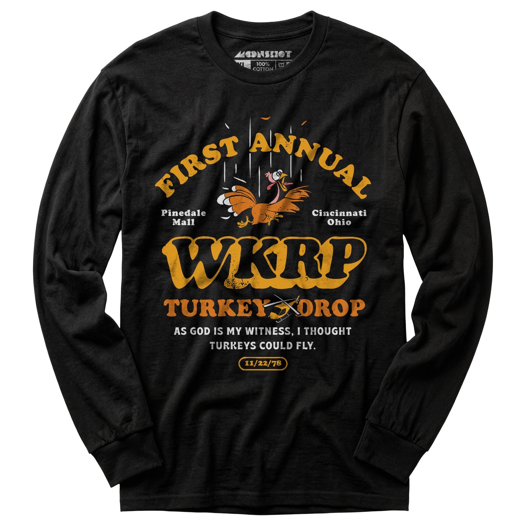 WKRP Turkey Drop - Long Sleeve T-Shirt