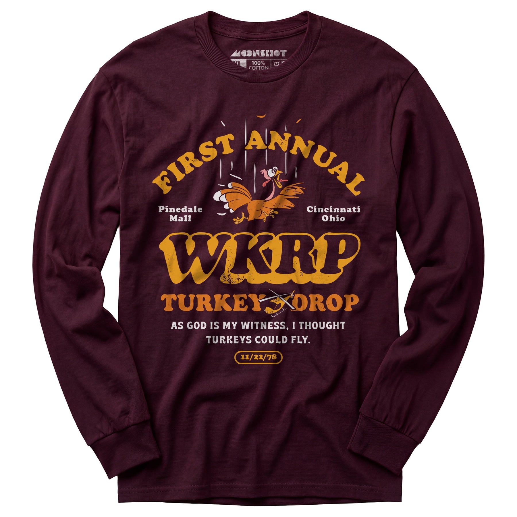 WKRP Turkey Drop - Long Sleeve T-Shirt