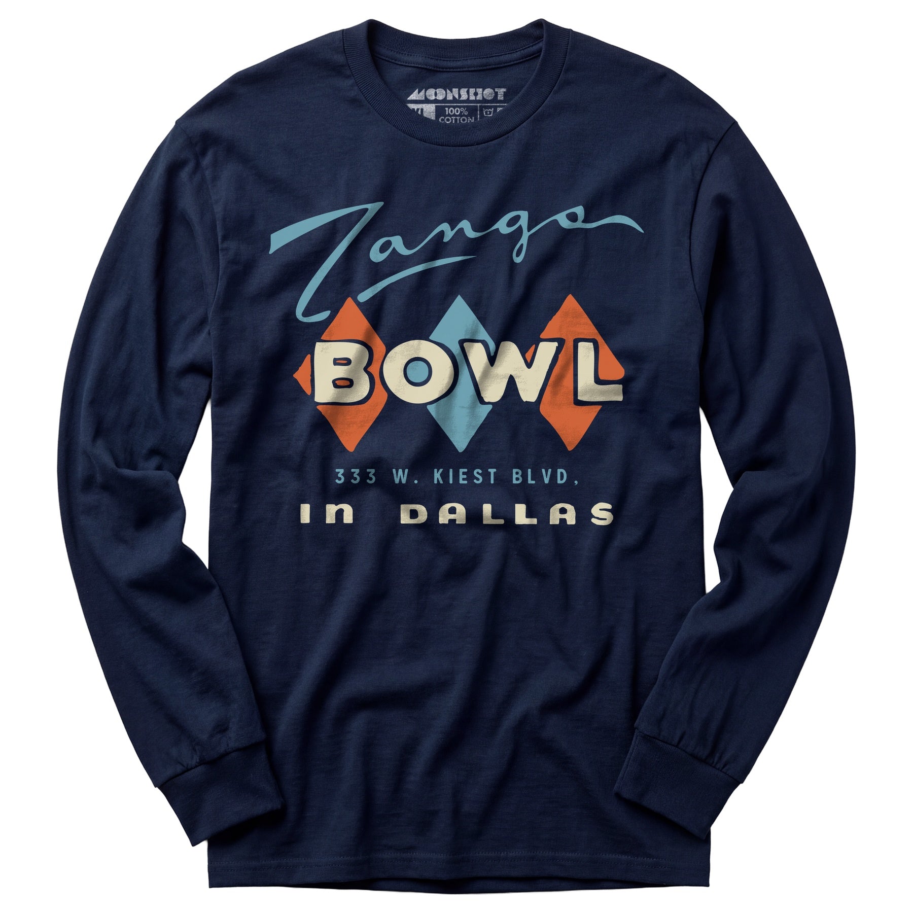 Zangs Bowl - Dallas, TX - Vintage Bowling Alley - Long Sleeve T-Shirt