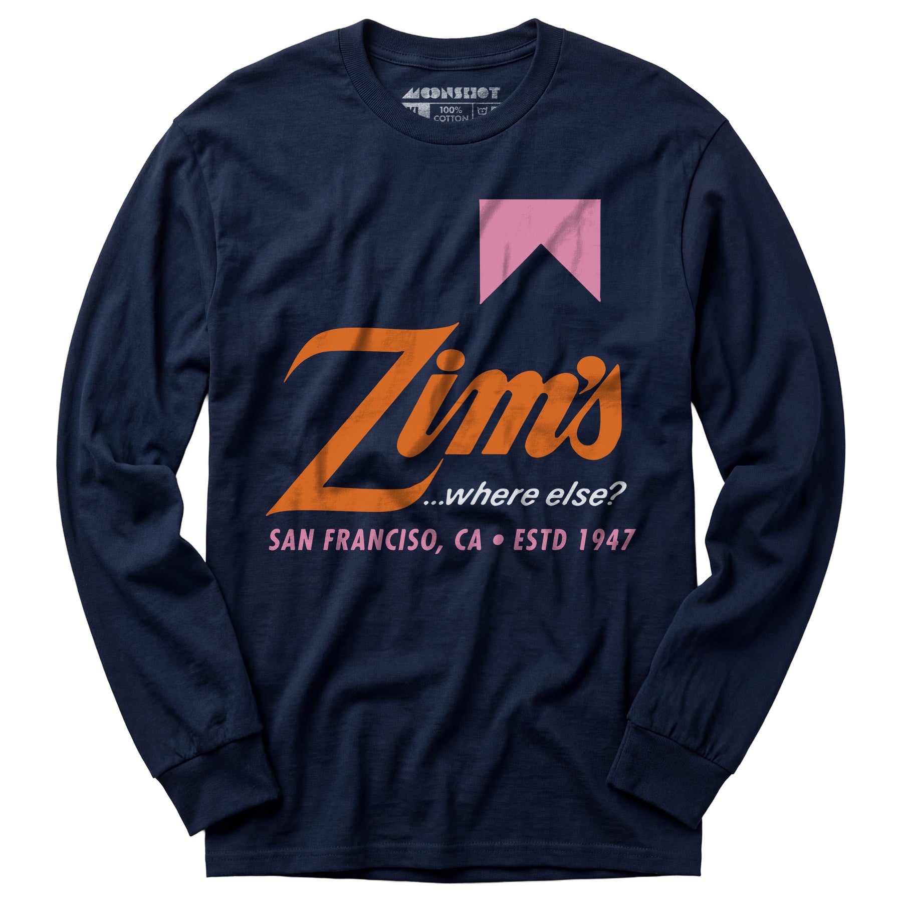 Zim's Hamburgers v3 - San Francisco, CA - Vintage Restaurant - Long Sleeve T-Shirt