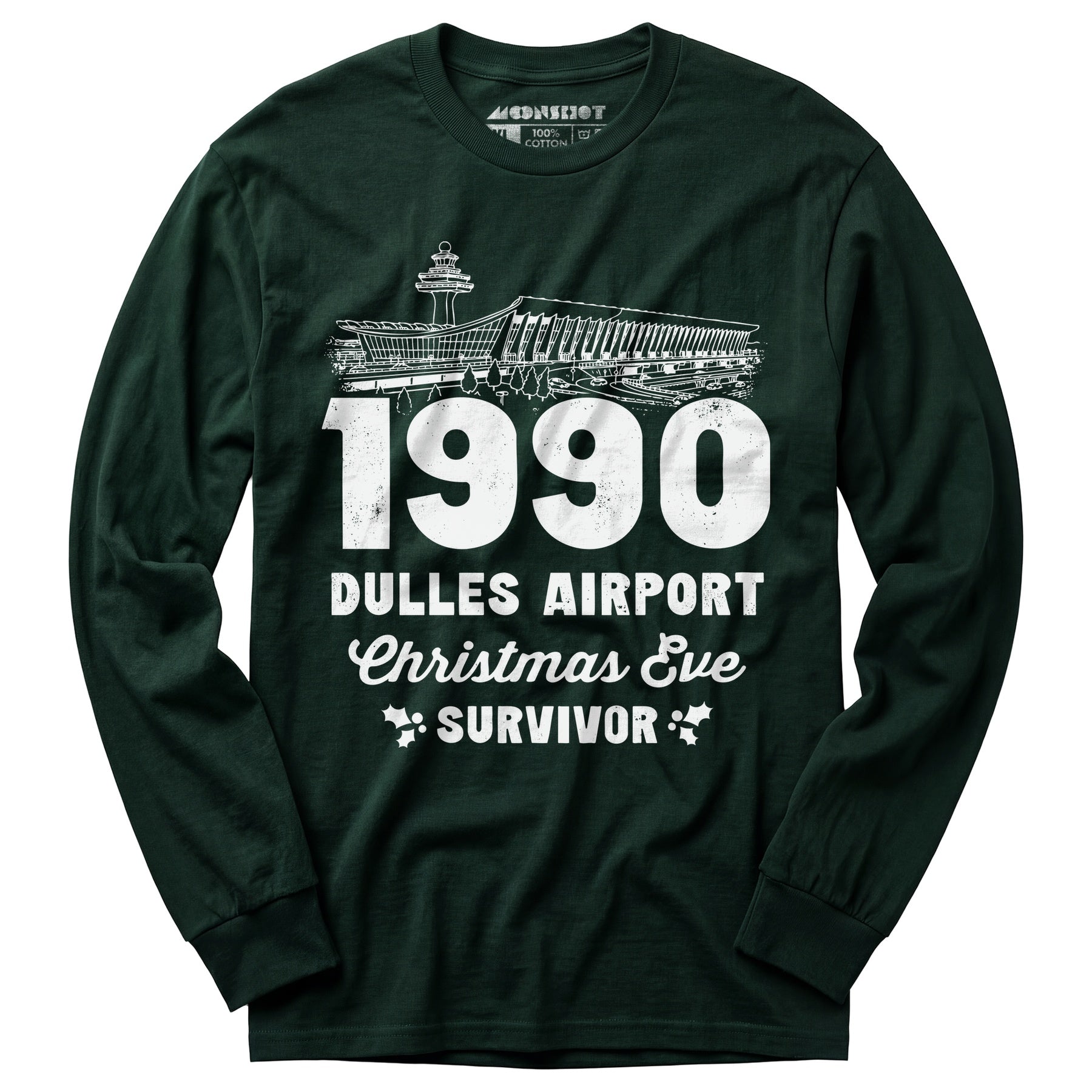 1990 Dulles Airport Christmas Eve Survivor - Long Sleeve T-Shirt