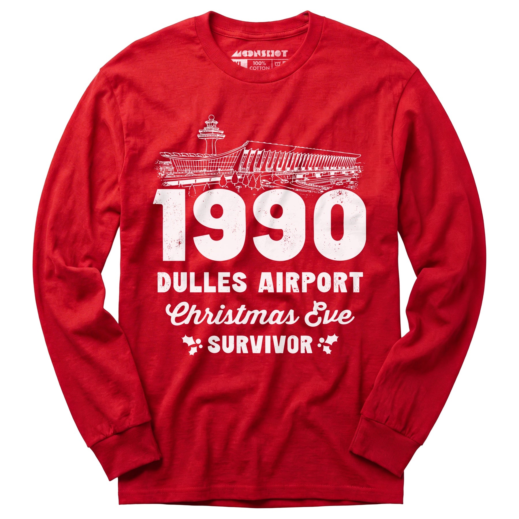 1990 Dulles Airport Christmas Eve Survivor - Long Sleeve T-Shirt