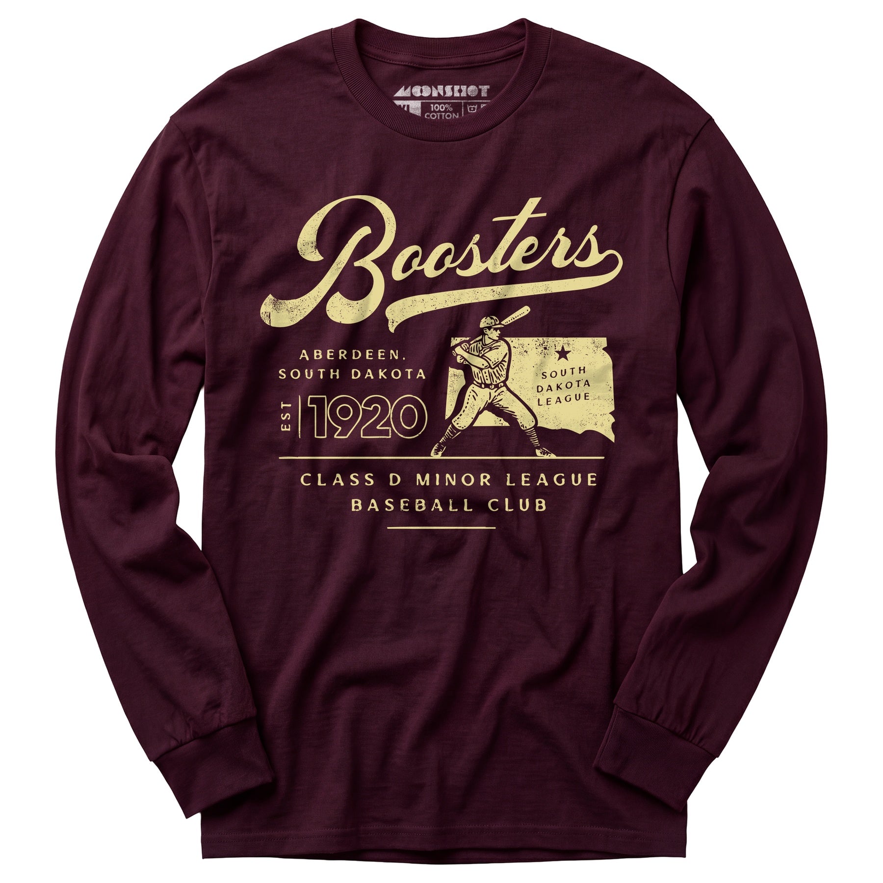 Aberdeen Boosters - South Dakota - Vintage Defunct Baseball Teams - Long Sleeve T-Shirt