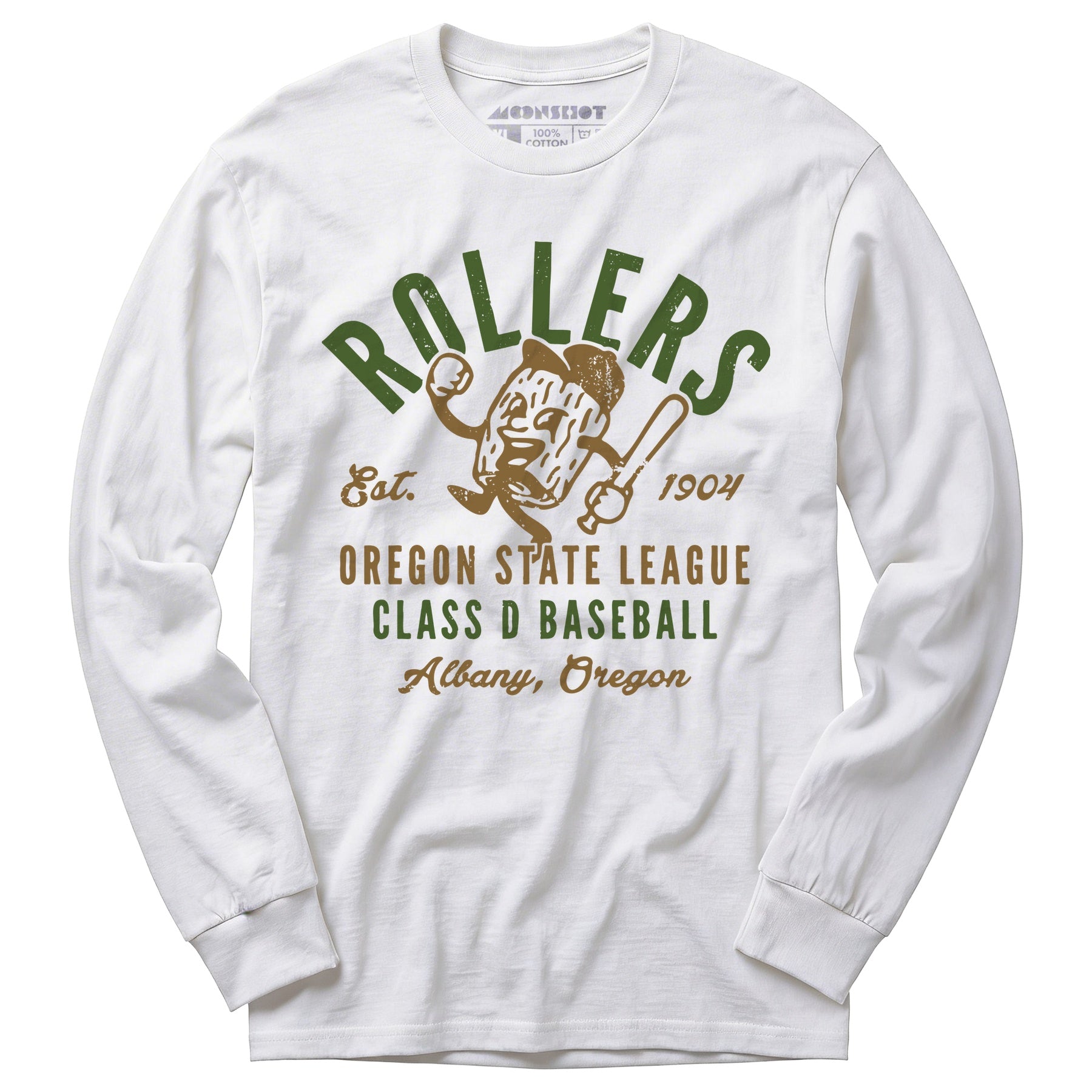 Albany Rollers - Oregon - Vintage Defunct Baseball Teams - Long Sleeve T-Shirt