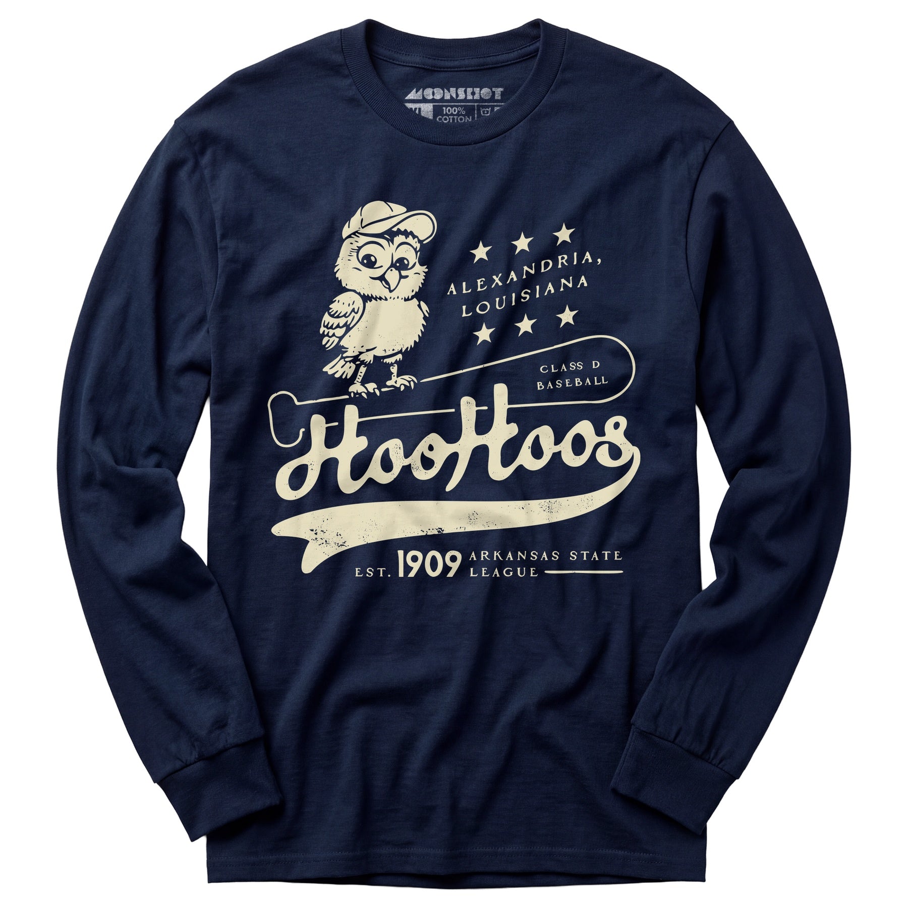 Alexandria Hoo Hoos - Louisiana - Vintage Defunct Baseball Teams - Long Sleeve T-Shirt
