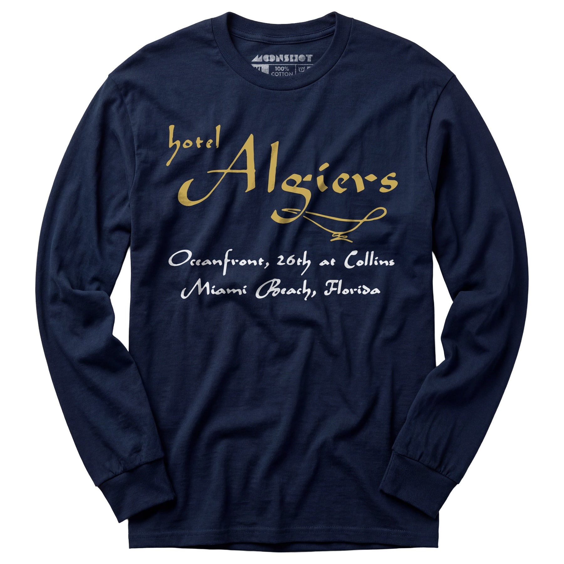 Algiers Hotel - Miami Beach, FL - Vintage Hotel - Long Sleeve T-Shirt