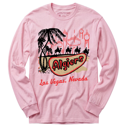 Algiers Hotel v2 - Vintage Las Vegas - Long Sleeve T-Shirt