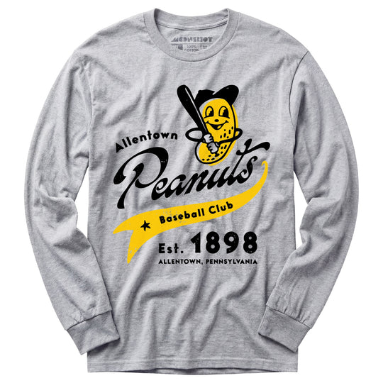 Allentown Peanuts - Pennsylvania - Vintage Defunct Baseball Teams - Long Sleeve T-Shirt