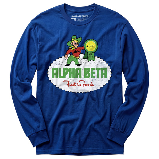 Alpha Beta Retro - Long Sleeve T-Shirt