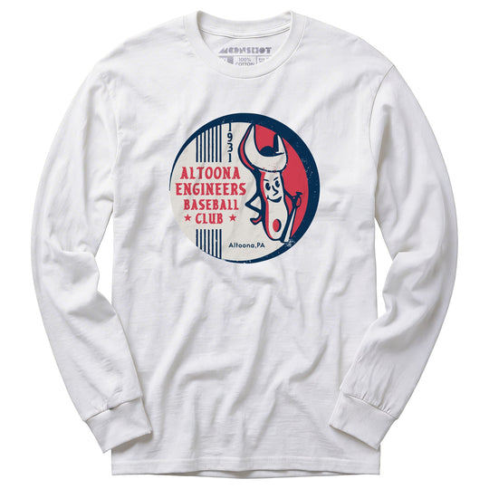 Altoona Engineers - Pennsylvania - Vintage Defunct Baseball Teams - Long Sleeve T-Shirt