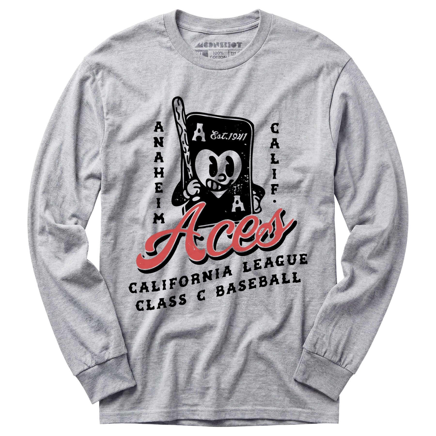 Anaheim Aces - California - Vintage Defunct Baseball Teams - Long Sleeve T-Shirt