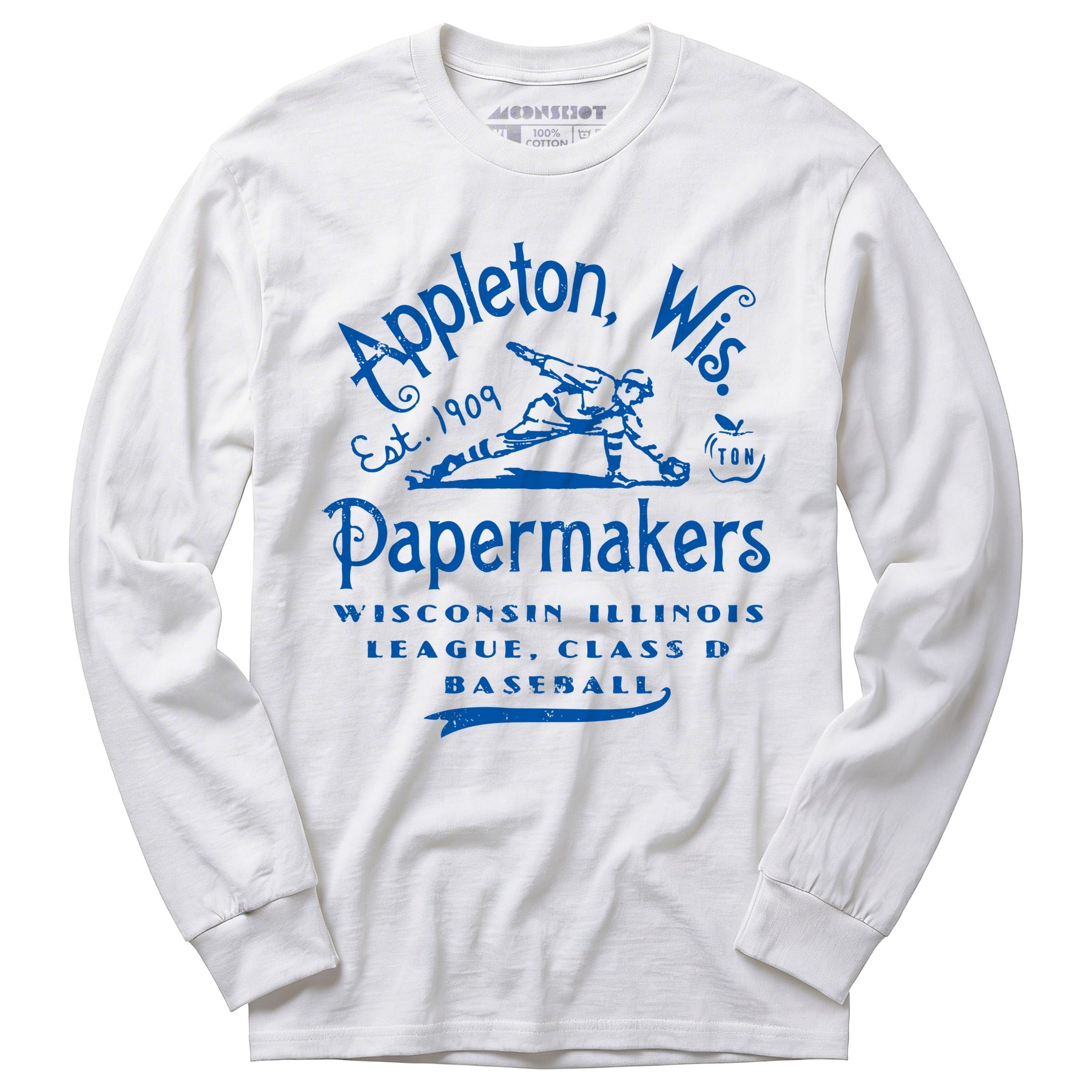 Appleton Papermakers - Wisconsin - Vintage Defunct Baseball Teams - Long Sleeve T-Shirt