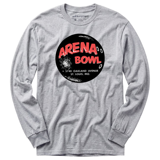 Arena Bowl - St. Louis, MO - Vintage Bowling Alley - Long Sleeve T-Shirt