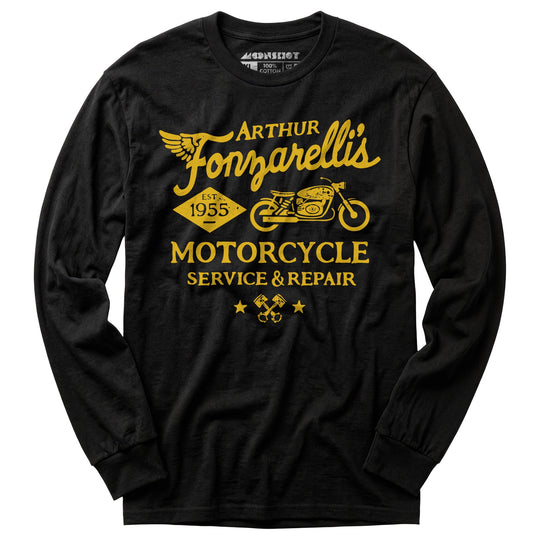 Arthur Fonzarelli's Motorcycle Service & Repair - Long Sleeve T-Shirt