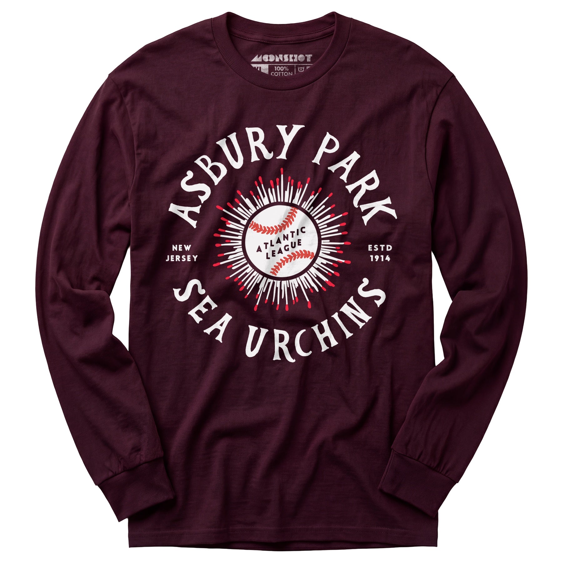 Asbury Park Sea Urchins - New Jersey - Vintage Defunct Baseball Teams - Long Sleeve T-Shirt