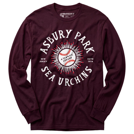 Asbury Park Sea Urchins - New Jersey - Vintage Defunct Baseball Teams - Long Sleeve T-Shirt