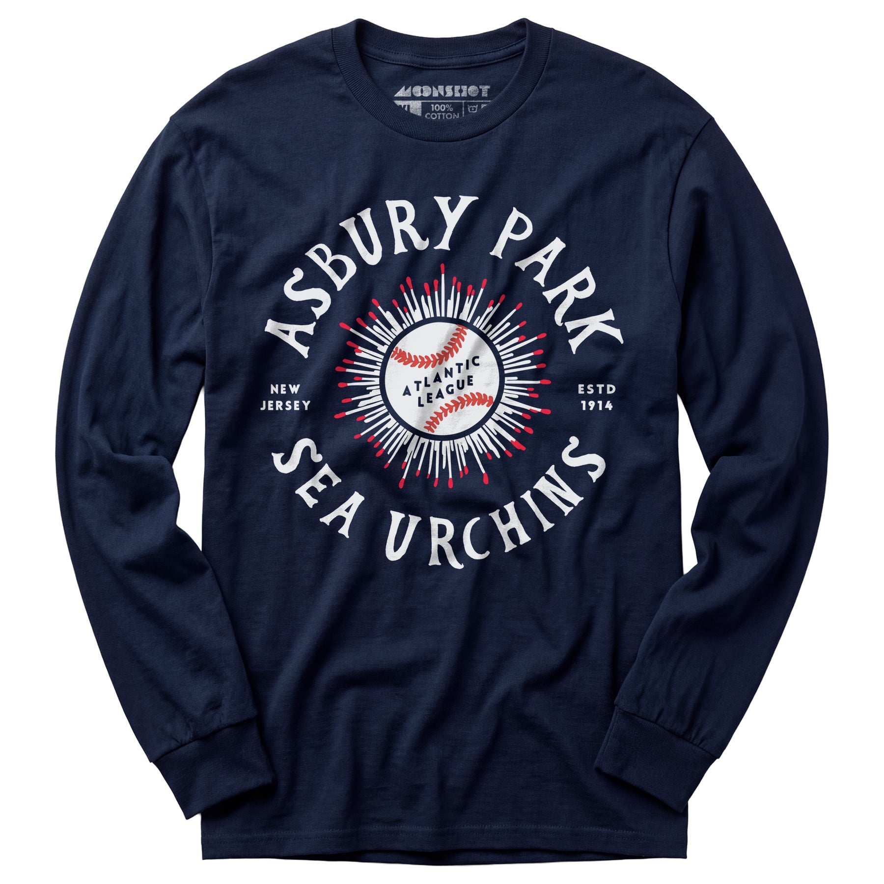 Asbury Park Sea Urchins - New Jersey - Vintage Defunct Baseball Teams - Long Sleeve T-Shirt