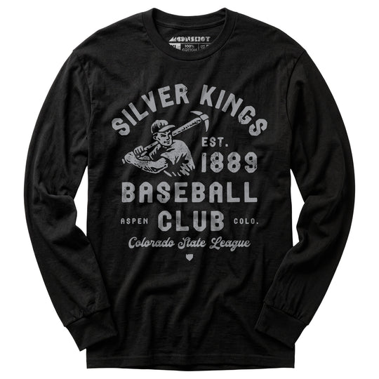 Aspen Silver Kings - Colorado - Vintage Defunct Baseball Teams - Long Sleeve T-Shirt