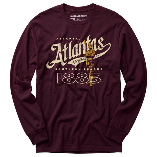 Atlanta Atlantas - Georgia - Vintage Defunct Baseball Teams - Long Sleeve T-Shirt