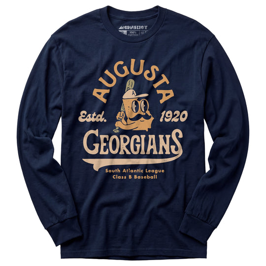 Augusta Georgians - Georgia - Vintage Defunct Baseball Teams - Long Sleeve T-Shirt