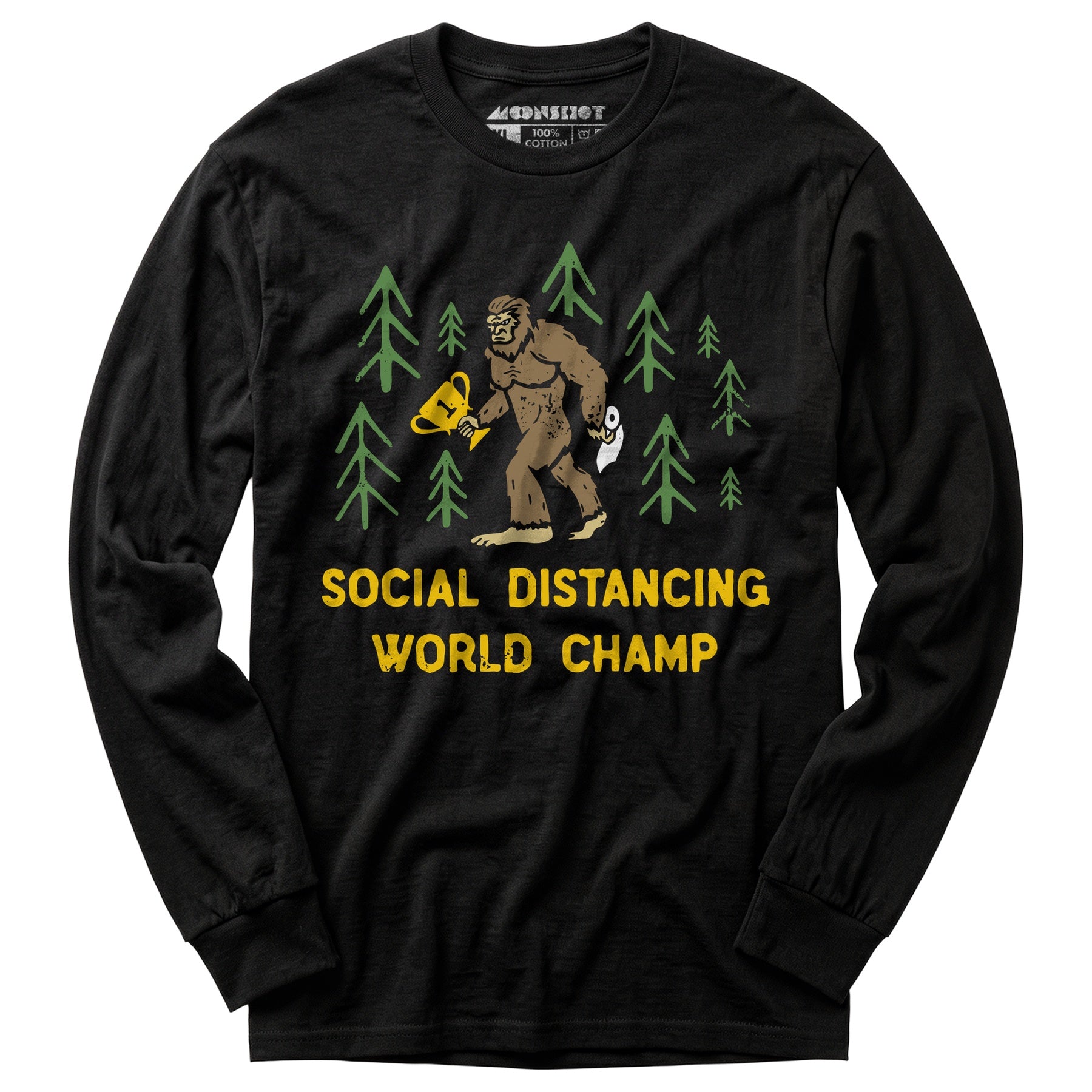 Bigfoot Social Distancing World Champ - Long Sleeve T-Shirt