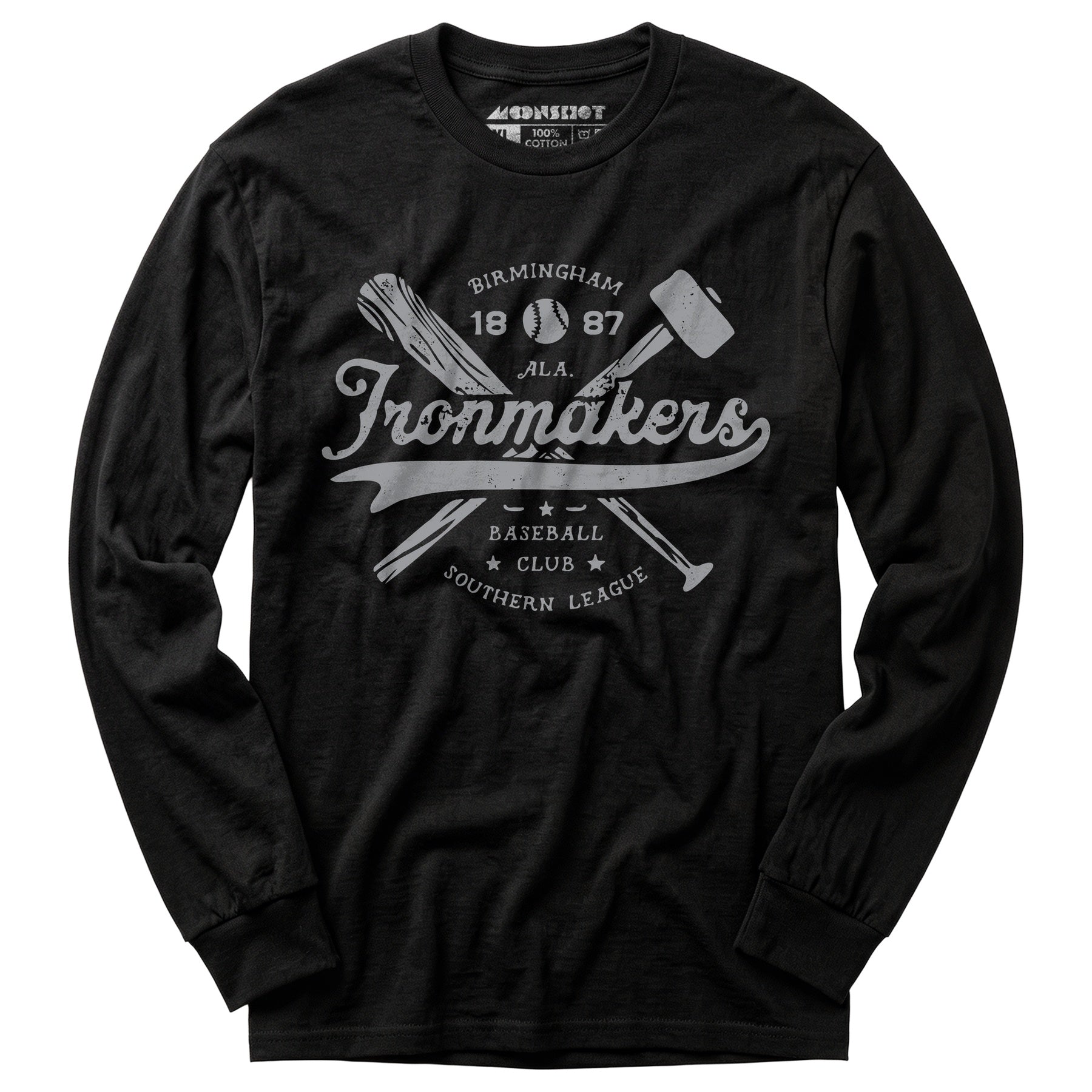 Birmingham Ironmakers - Alabama - Vintage Defunct Baseball Teams - Long Sleeve T-Shirt