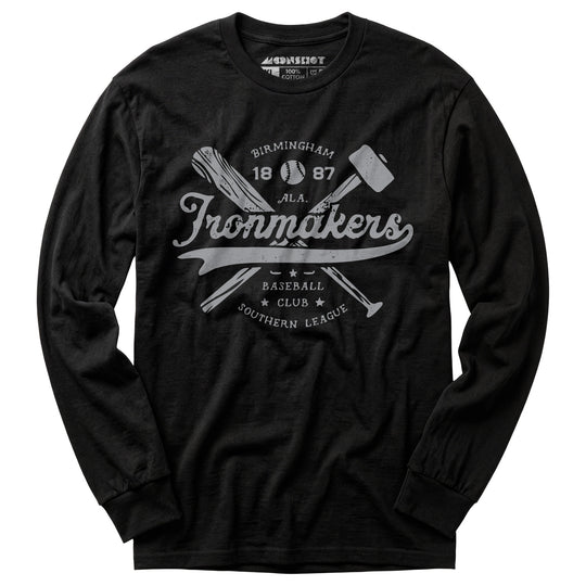 Birmingham Ironmakers - Alabama - Vintage Defunct Baseball Teams - Long Sleeve T-Shirt