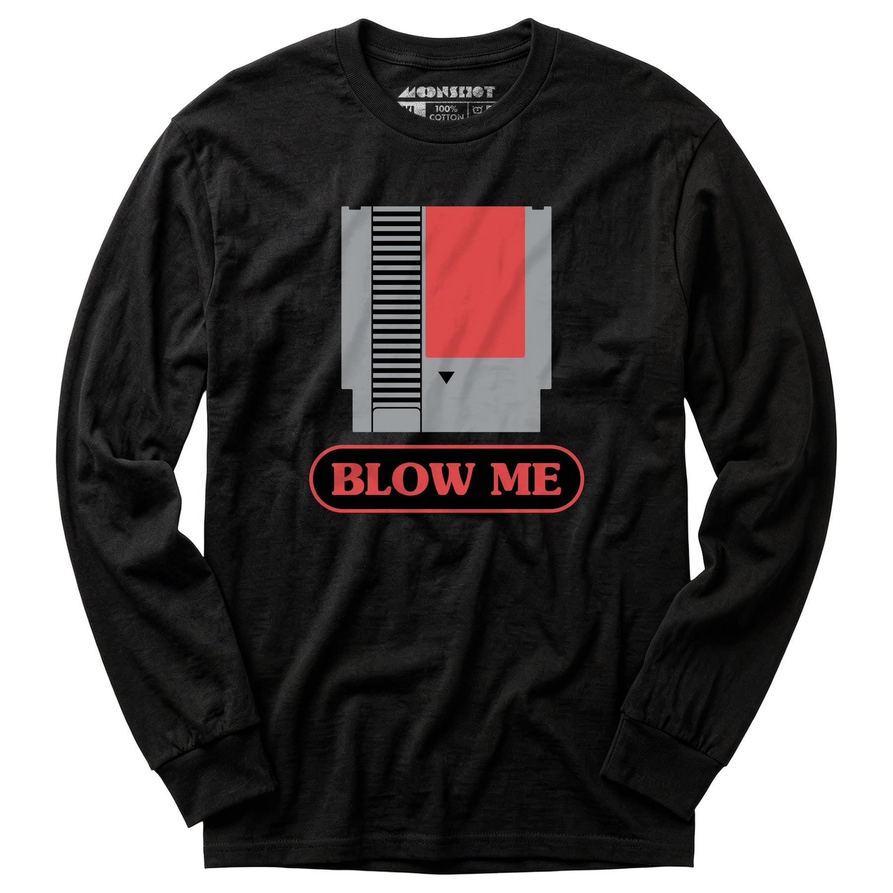 Blow Me NES Cartridge Parody - Long Sleeve T-Shirt