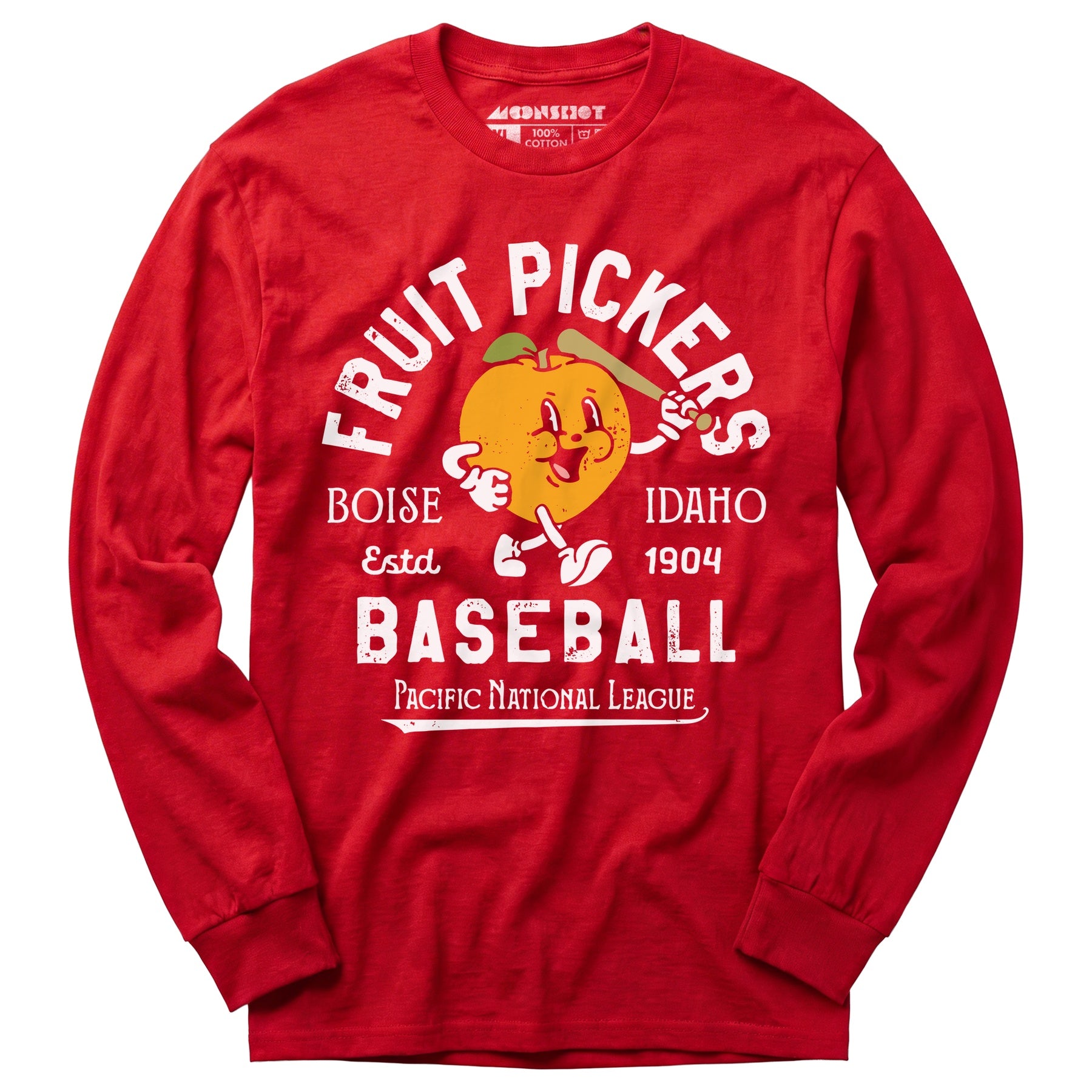 Boise Fruit Pickers - Idaho - Vintage Defunct Baseball Teams - Long Sleeve T-Shirt