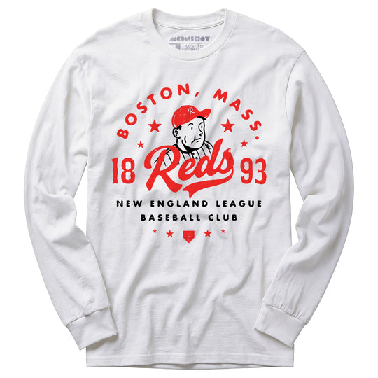 Boston Reds - Massachusetts - Vintage Defunct Baseball Teams - Long Sleeve T-Shirt