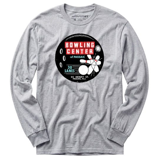 Bowling Center of Passaic - Passaic, NJ - Vintage Bowling Alley - Long Sleeve T-Shirt