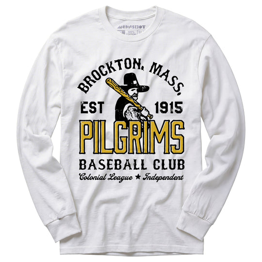 Brockton Pilgrims - Massachusetts - Vintage Defunct Baseball Teams - Long Sleeve T-Shirt