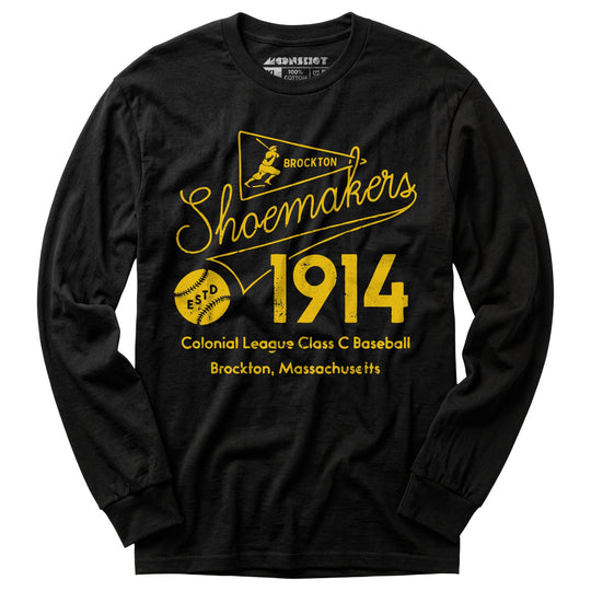 Brockton Shoemakers - Massachusetts - Vintage Defunct Baseball Teams - Long Sleeve T-Shirt
