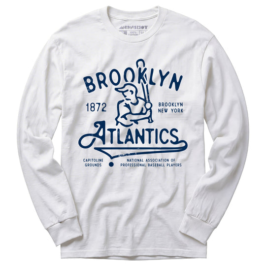 Brooklyn Atlantics - New York - Vintage Defunct Baseball Teams - Long Sleeve T-Shirt