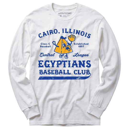 Cairo Egyptians - Illinois - Vintage Defunct Baseball Teams - Long Sleeve T-Shirt