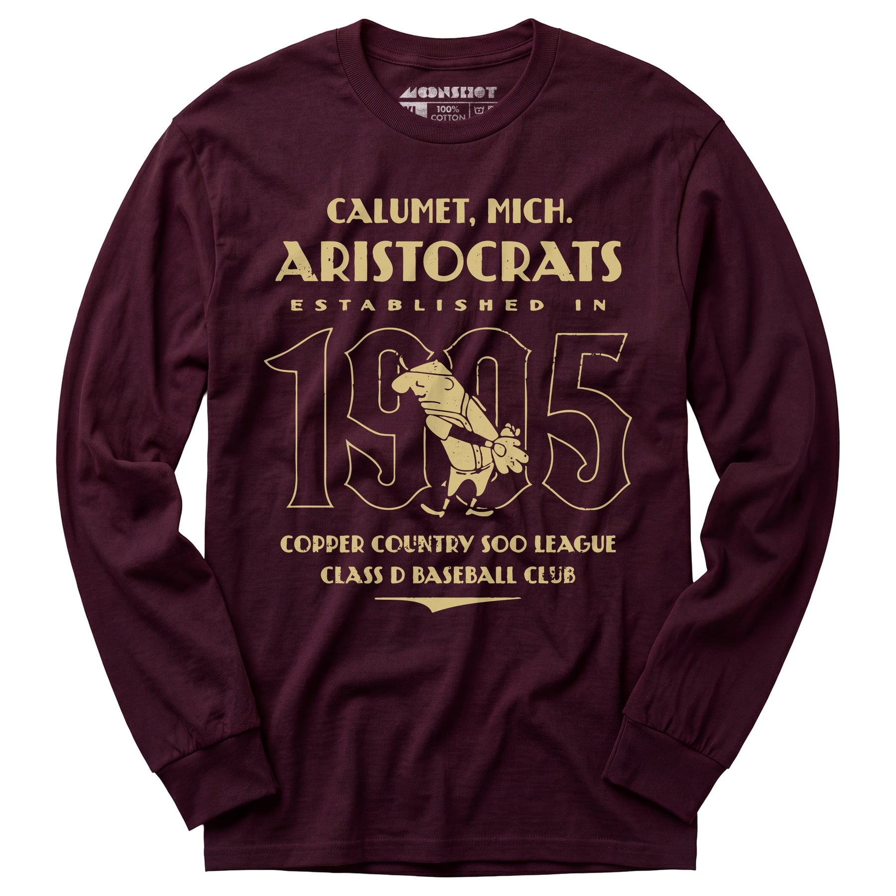 Calumet Aristocrats - Michigan - Vintage Defunct Baseball Teams - Long Sleeve T-Shirt