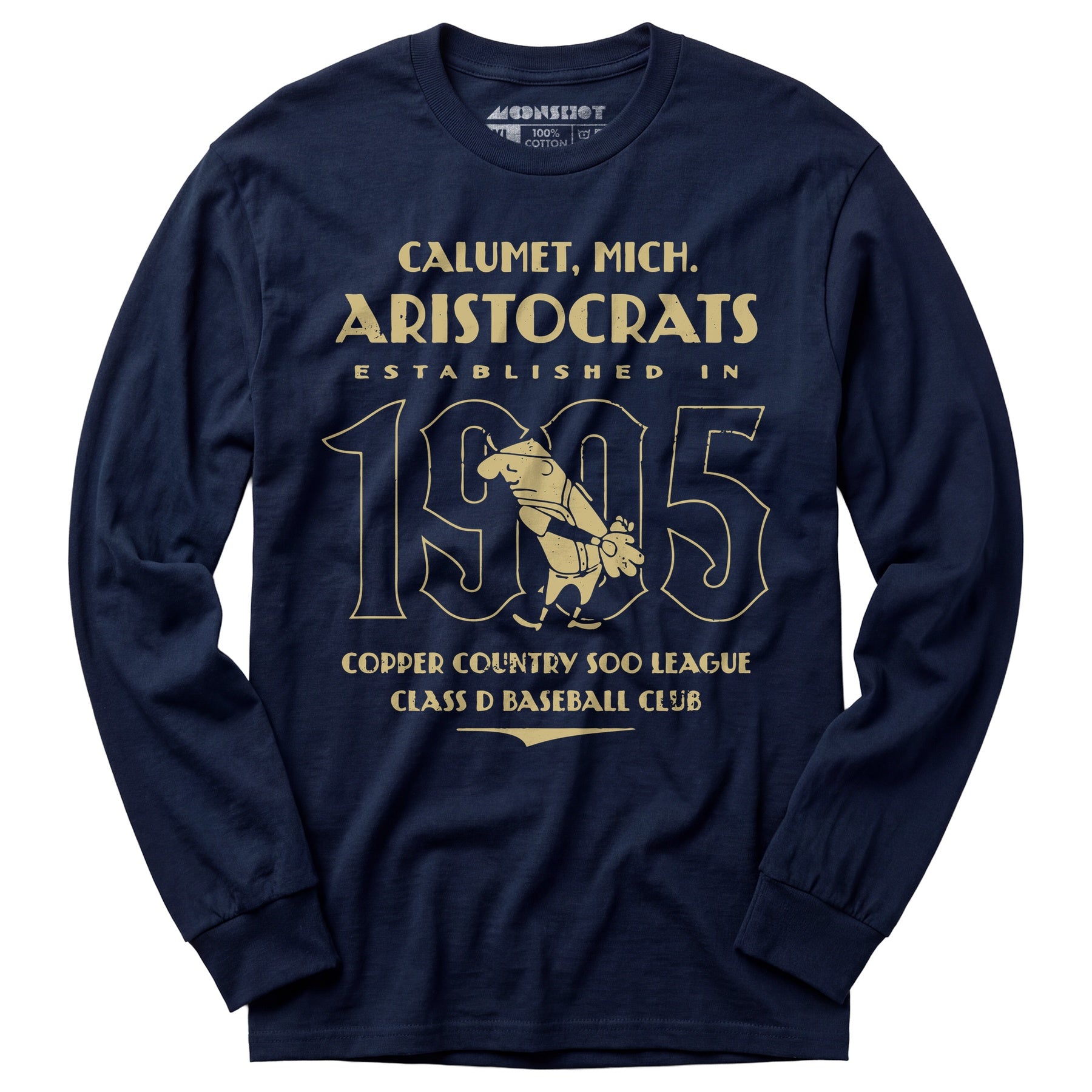Calumet Aristocrats - Michigan - Vintage Defunct Baseball Teams - Long Sleeve T-Shirt